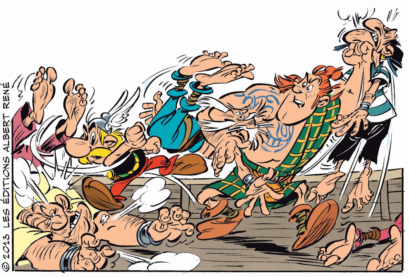 Gauleses à Moda da Escócia, Uma Crítica a Astérix Entre os Pictos